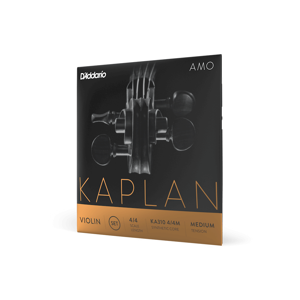 D'Addario Kaplan Amo Violin String Set, 4/4 Scale, Medium Tension