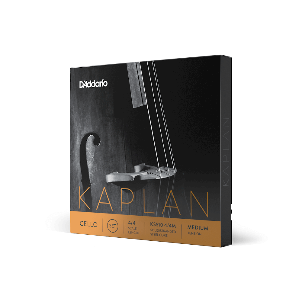 D'Addario Kaplan Cello String Set, 4/4 Scale, Medium Tension
