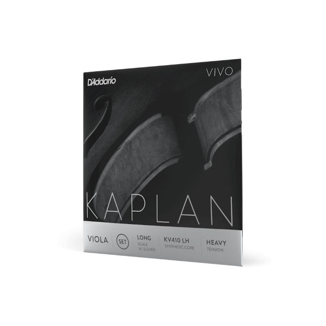 D&#39;Addario Kaplan Vivo Viola String Set, Long Scale, Heavy Tension
