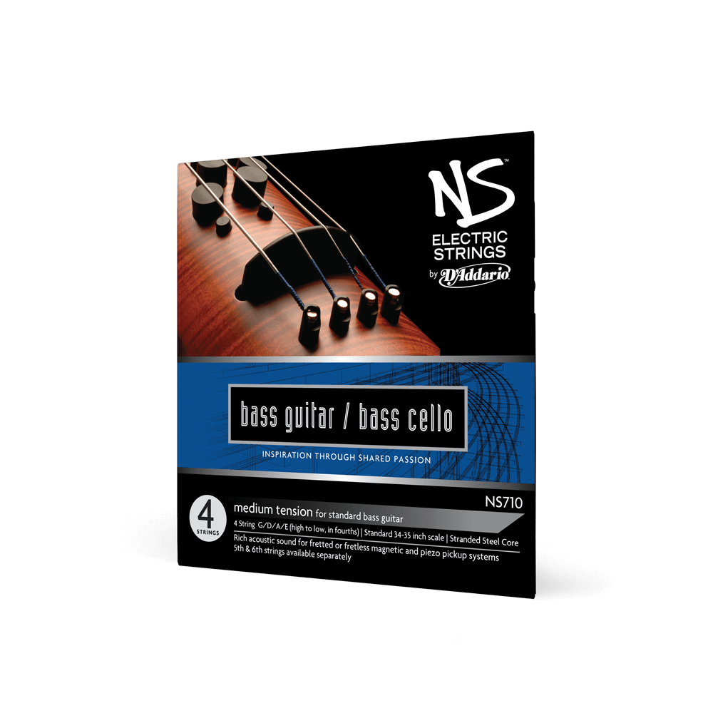 D'Addario NS Electric Bass/Cello String Set, 4/4 Scale, Medium Tension