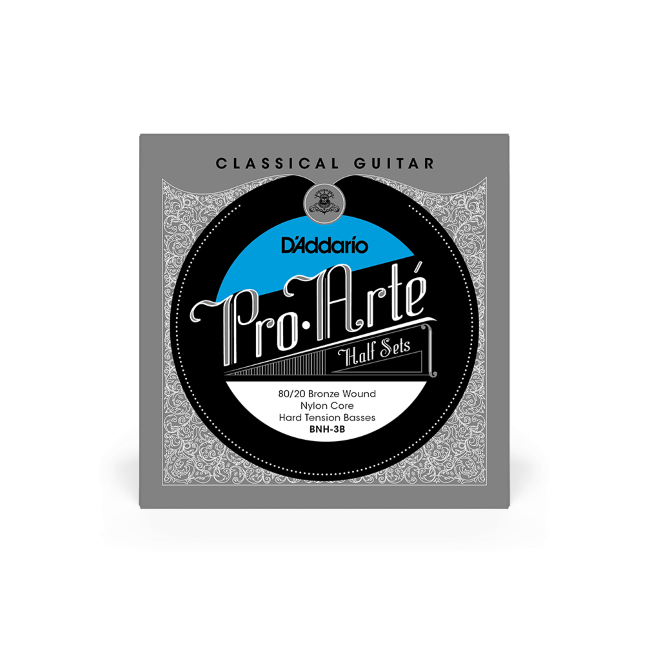 Bass Half Set, Pro-Arté Nylon 80/20 Bronze Classical Guitar Strings