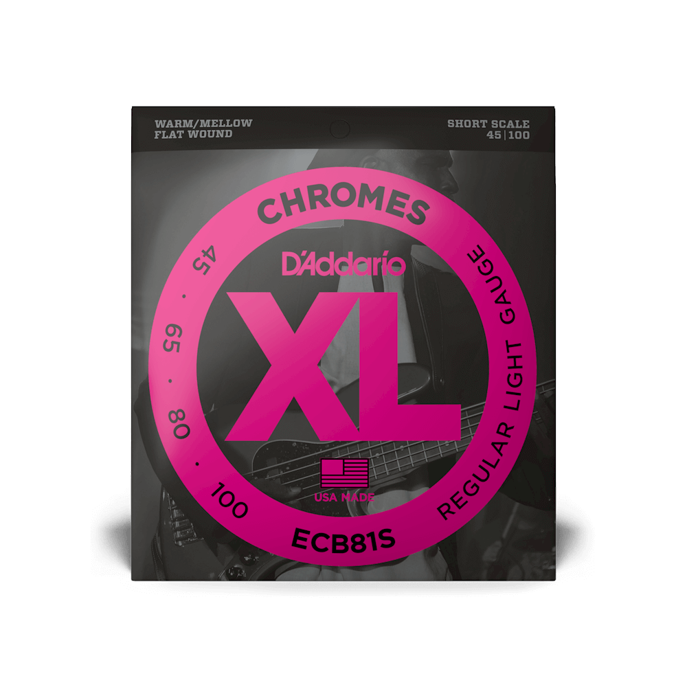 45-100 Regular Light, Short Scale, XL Chromes Bass Strings