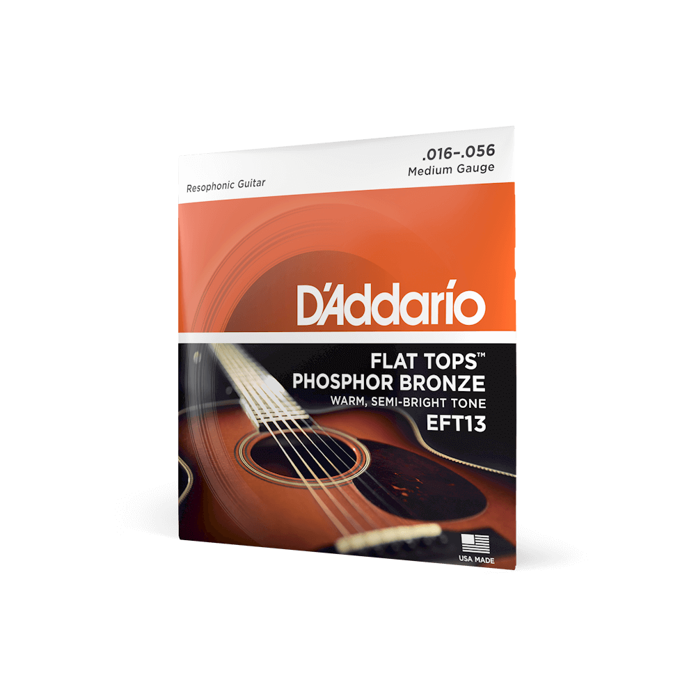 16-56 Medium Resophonic, Flat Tops Phosphor Bronze Acoustic Guitar Strings