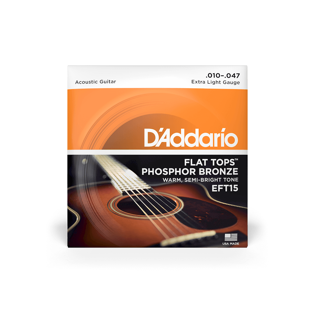 10-47 Extra Light, Flat Tops Phosphor Bronze Acoustic Guitar Strings