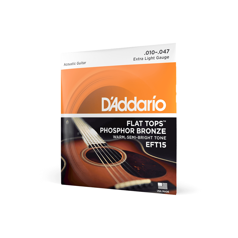 10-47 Extra Light, Flat Tops Phosphor Bronze Acoustic Guitar Strings