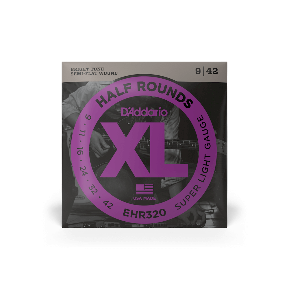 09-42 Super Light, XL Half Rounds Electric Guitar Strings