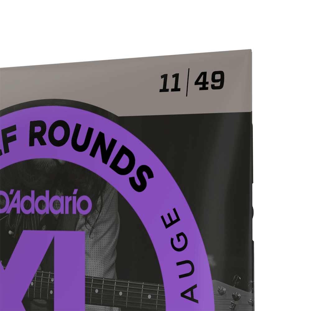 11-49 Medium, XL Half Rounds Electric Guitar Strings