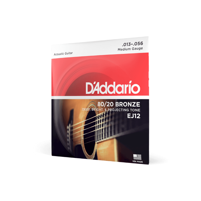 13-56 Medium, 80/20 Bronze Acoustic Guitar Strings