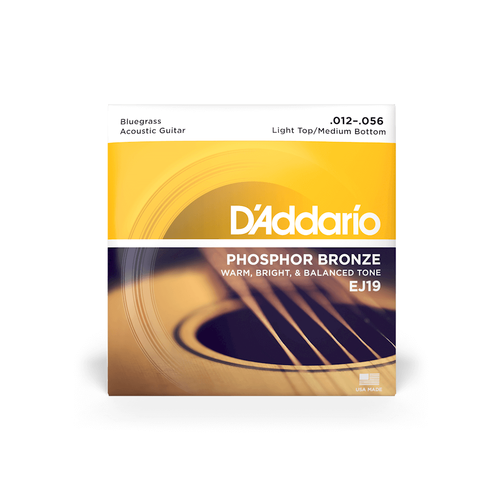 12-56 Light Top/Medium Bottom Bluegrass, Phosphor Bronze Acoustic Guitar Strings