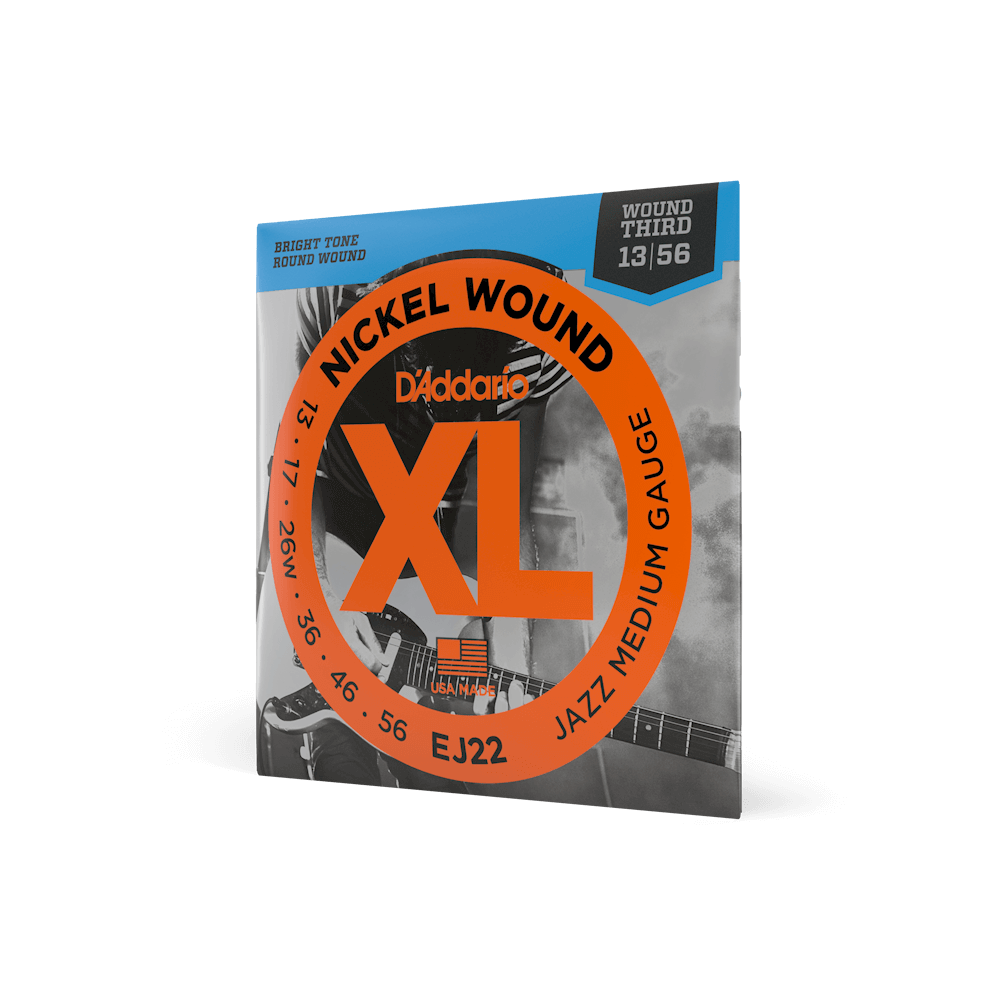 13-56 Jazz Medium, XL Nickel Electric Guitar Strings