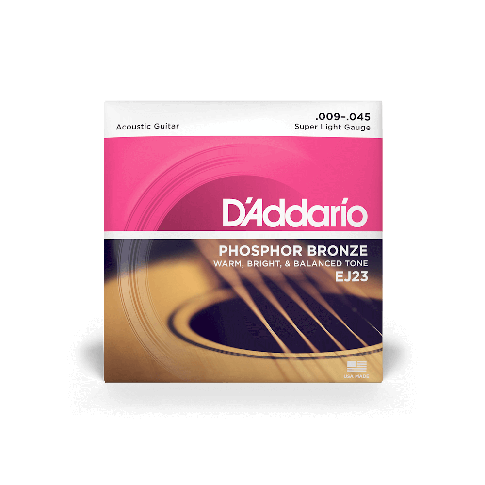 9-45 Super Light, Phosphor Bronze Acoustic Guitar Strings