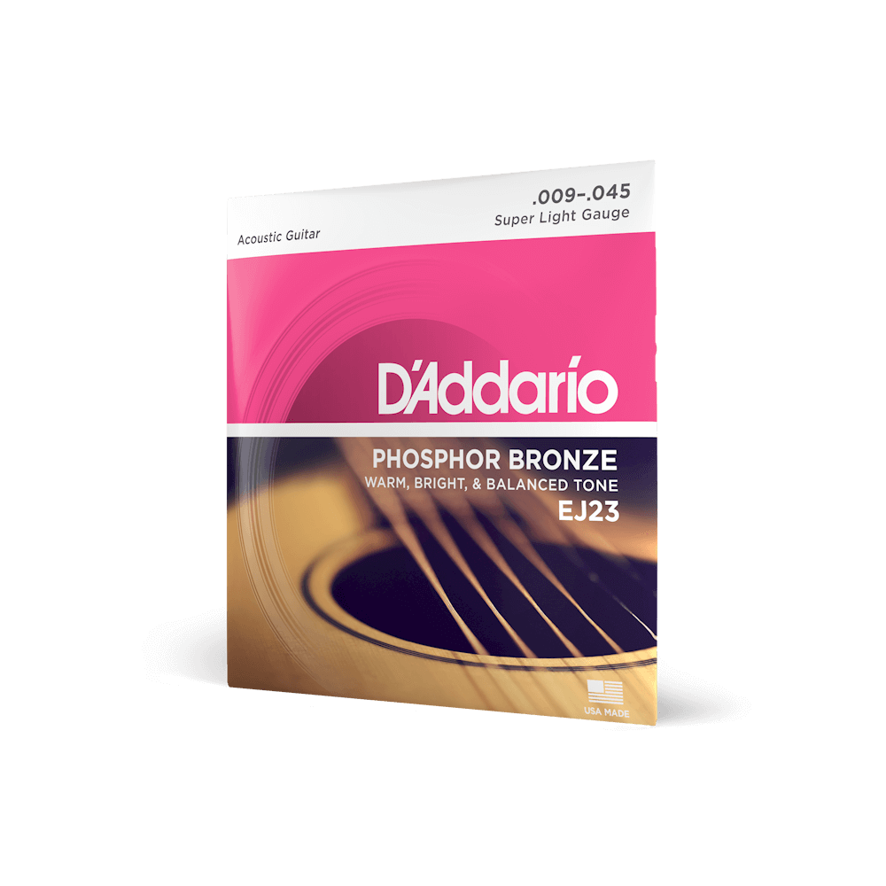 9-45 Super Light, Phosphor Bronze Acoustic Guitar Strings