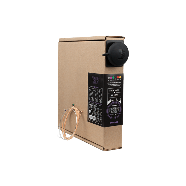 11-52 Custom Light, Phosphor Bronze Acoustic Guitar Strings 25-Set Bulk Box