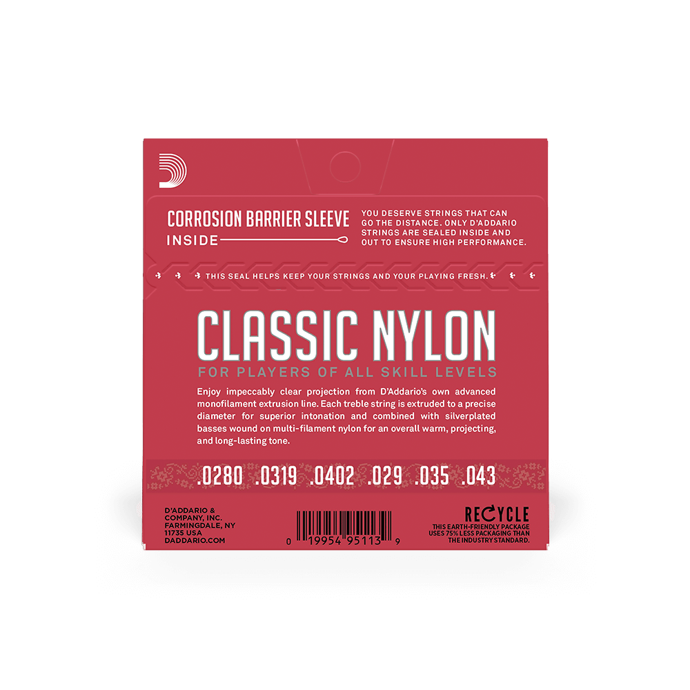 Normal Tension, Classic Nylon Student Classical Guitar Strings
