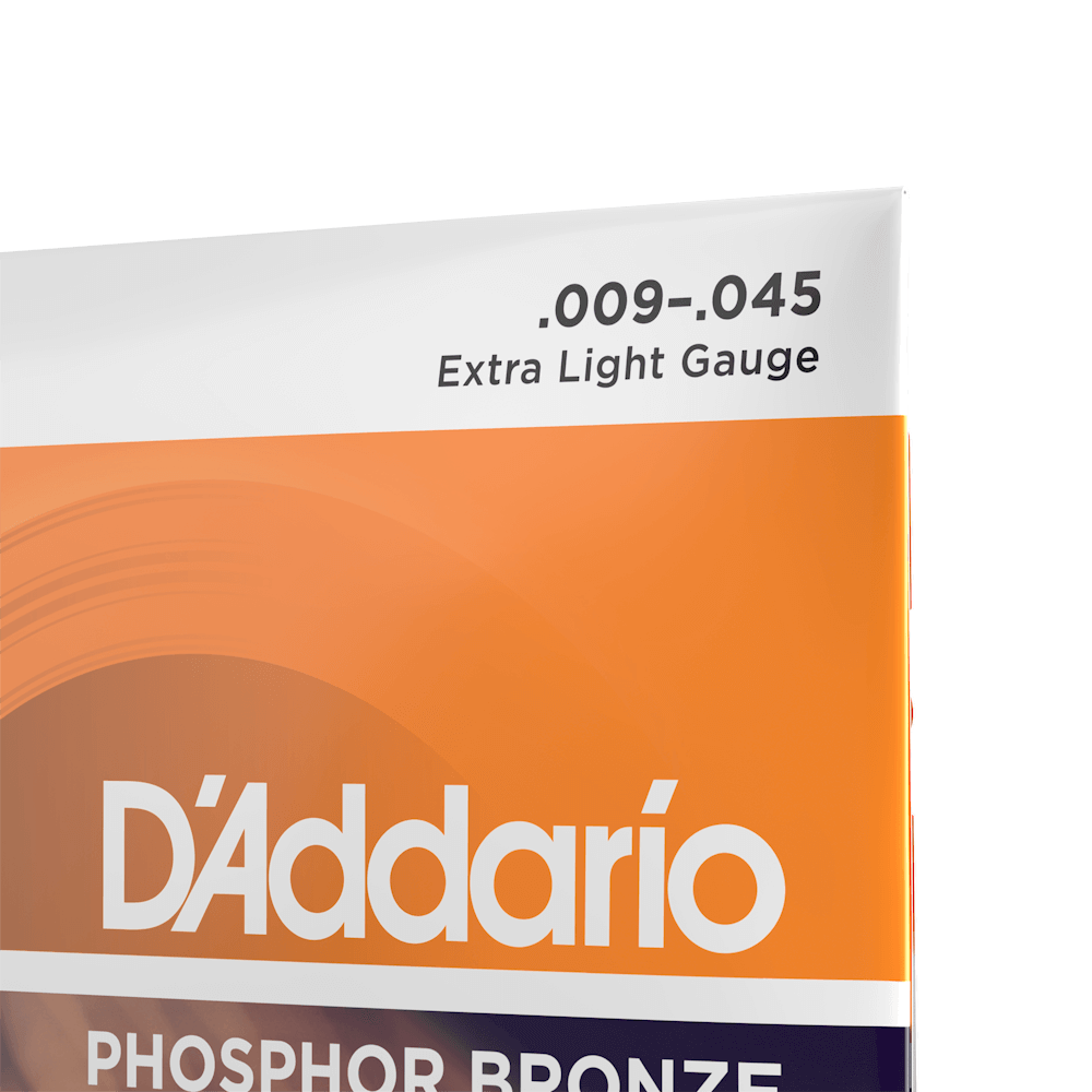 09-45 Extra Light 12-String, Phosphor Bronze Acoustic Guitar Strings