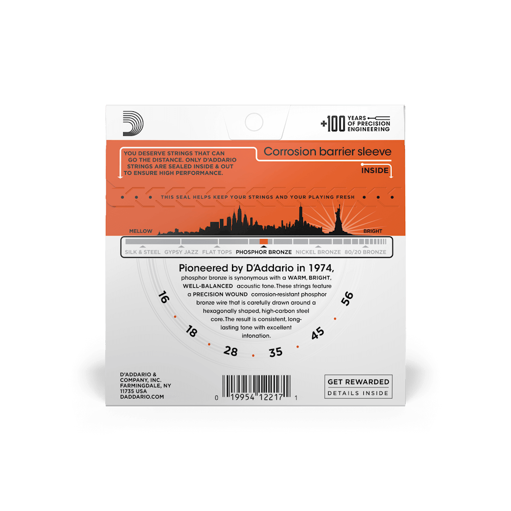 16-56 Medium Resophonic, Phosphor Bronze Resophonic Guitar Strings