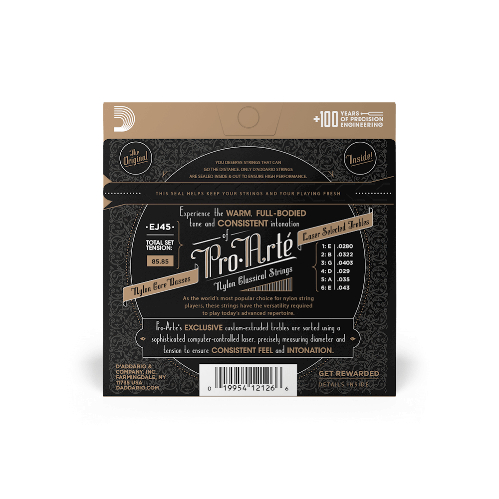 Normal Tension, Pro-Arté Nylon Classical Guitar Strings