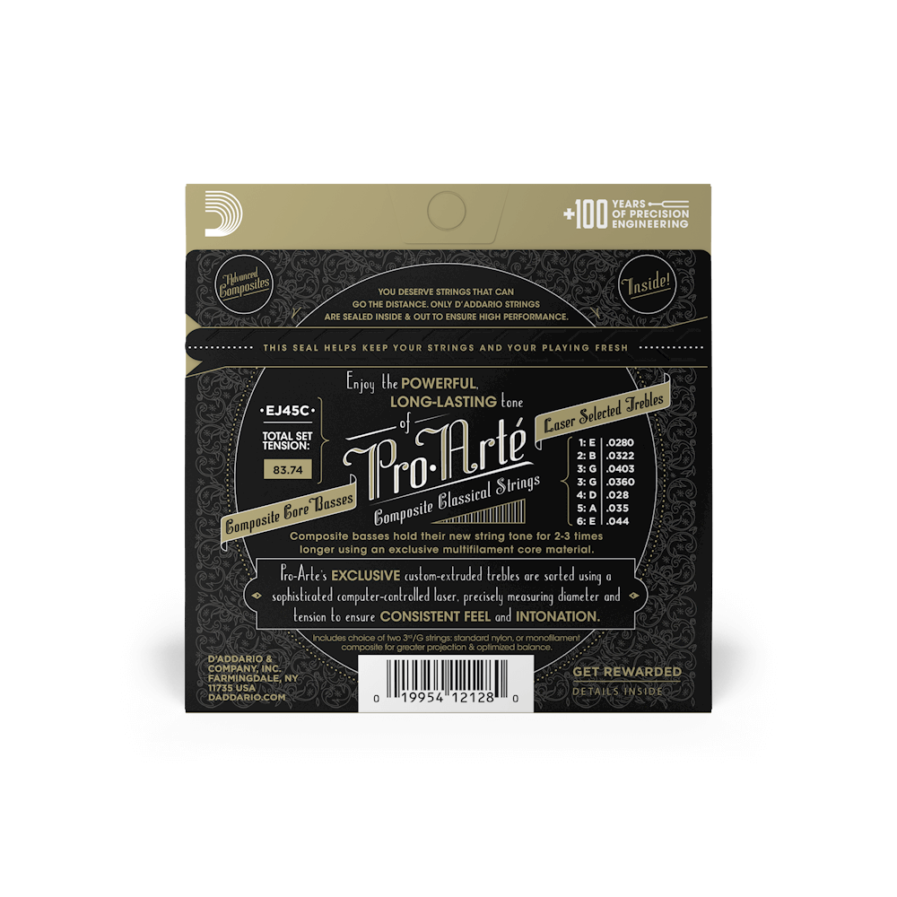 Normal Tension, Pro-Arté Composite Classical Guitar Strings