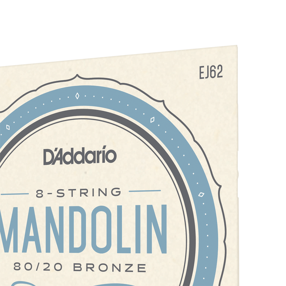 D'Addario EJ62 80/20 Bronze Mandolin Strings, Light, 10-34
