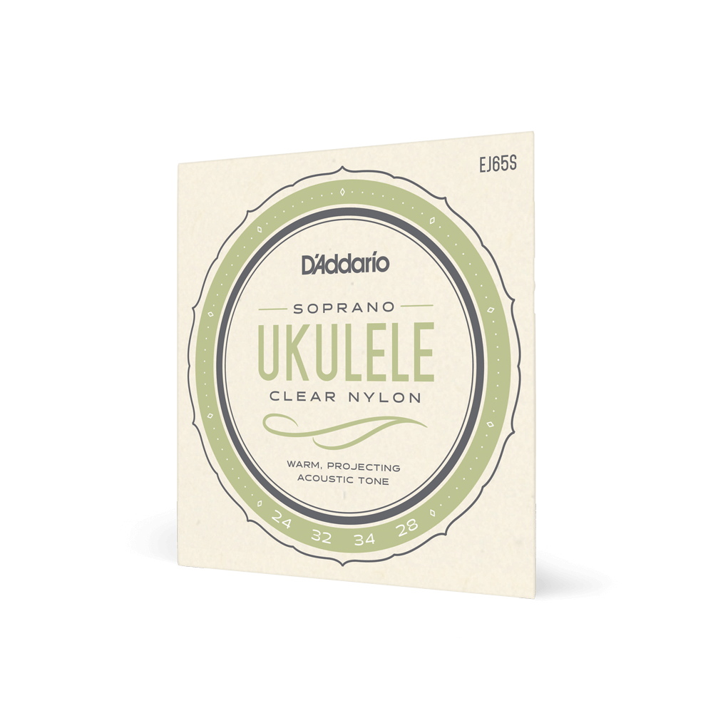 D'Addario EJ65S Pro-Arté Custom Extruded Nylon Ukulele Strings, Soprano