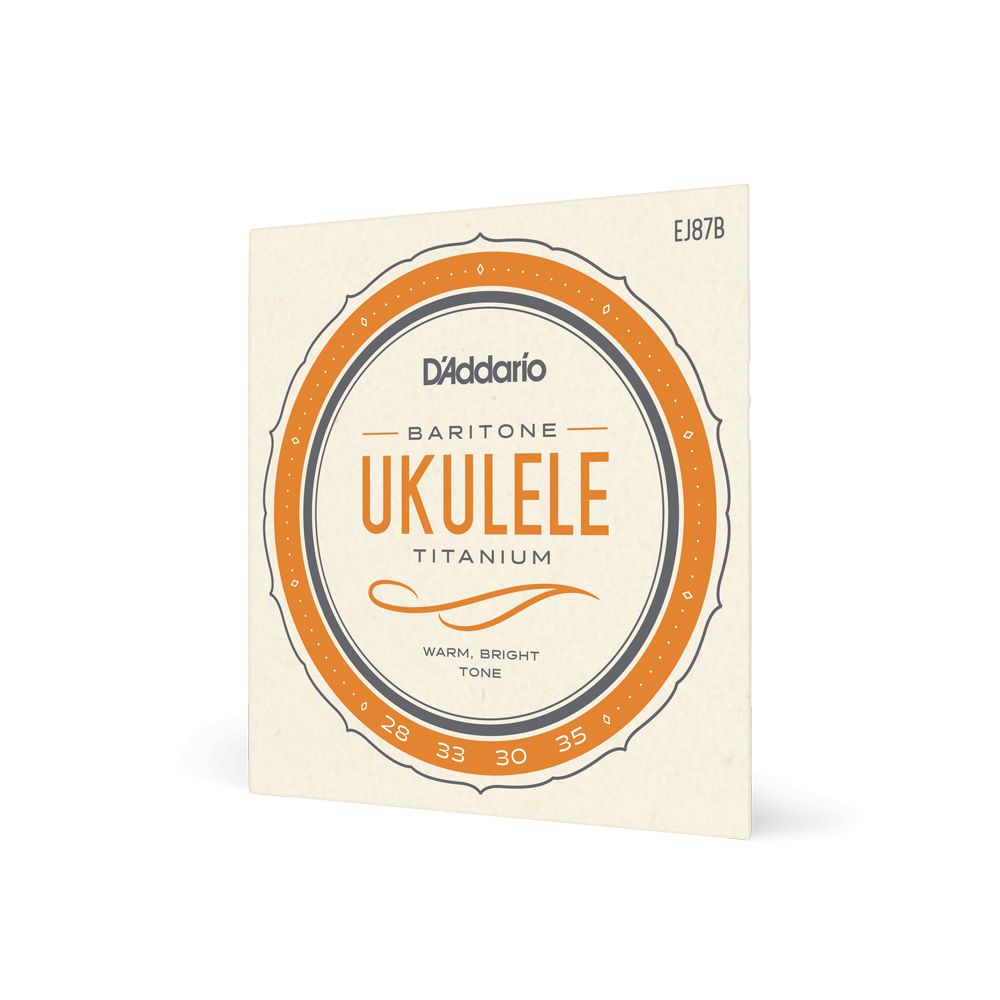 D'Addario EJ87B Titanium Ukulele Strings, Baritone