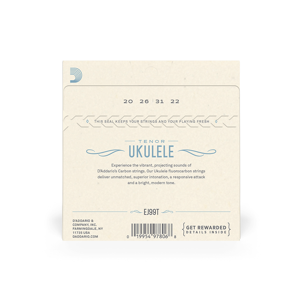 D'Addario EJ99T Pro-Arté Carbon Ukulele Strings, Tenor