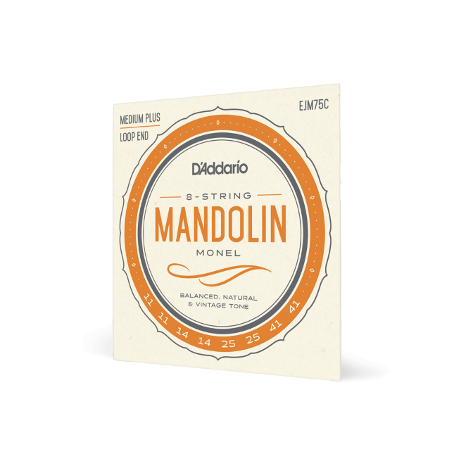 D'Addario EJM75C Monel Mandolin Strings, Medium Plus, 11-41