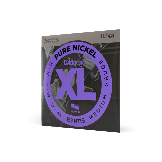11-48 Medium, XL Pure Nickel Electric Guitar Strings