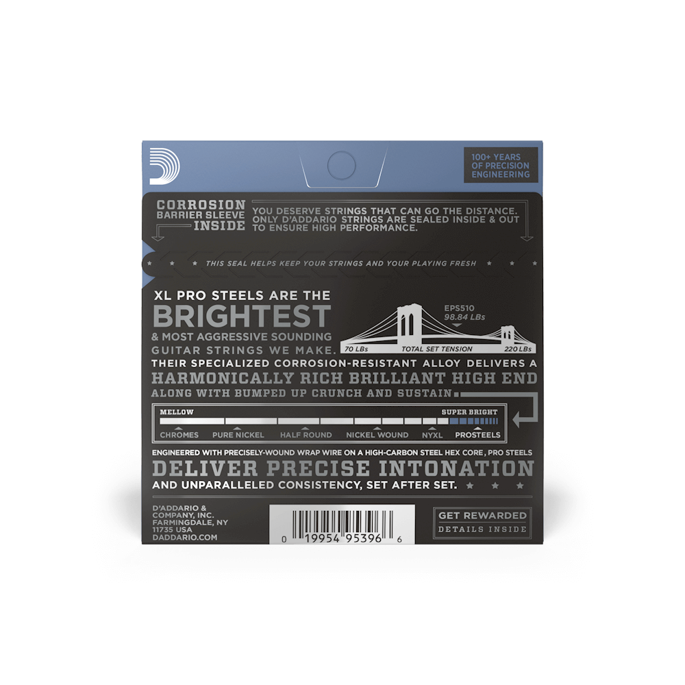 10-46 Regular Light, XL ProSteels Electric Guitar Strings