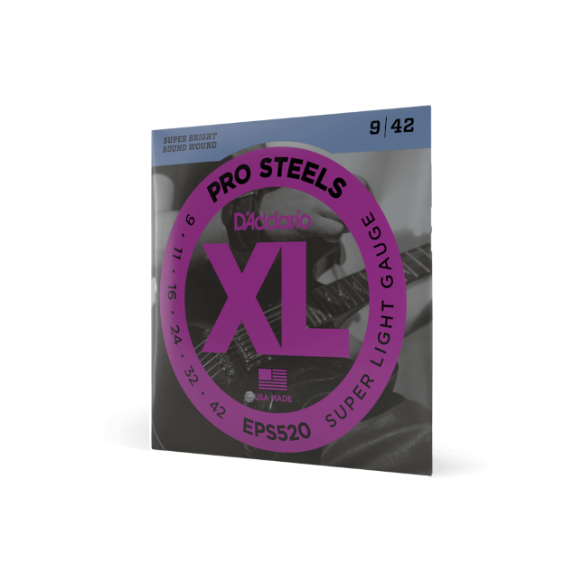 09-42 Super Light, XL ProSteels Electric Guitar Strings