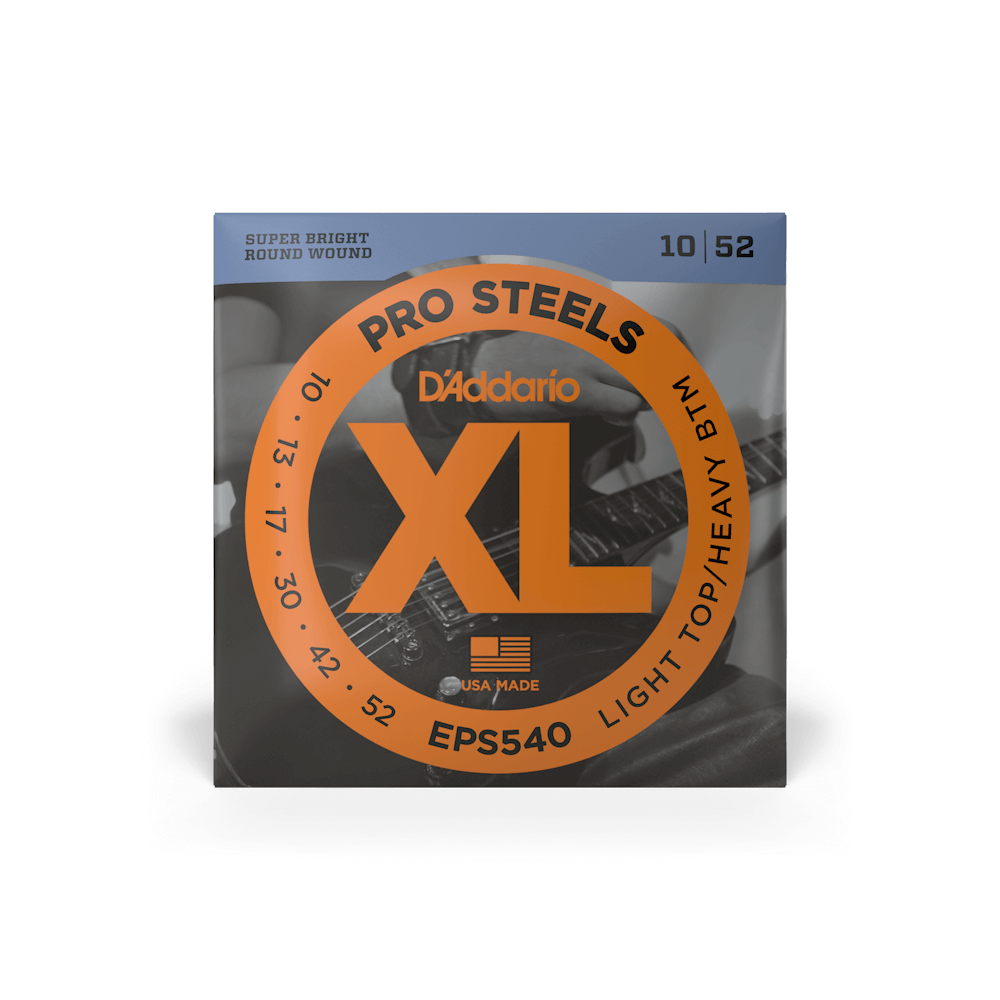 10-52 Light Top/Heavy Bottom, XL ProSteels Electric Guitar Strings