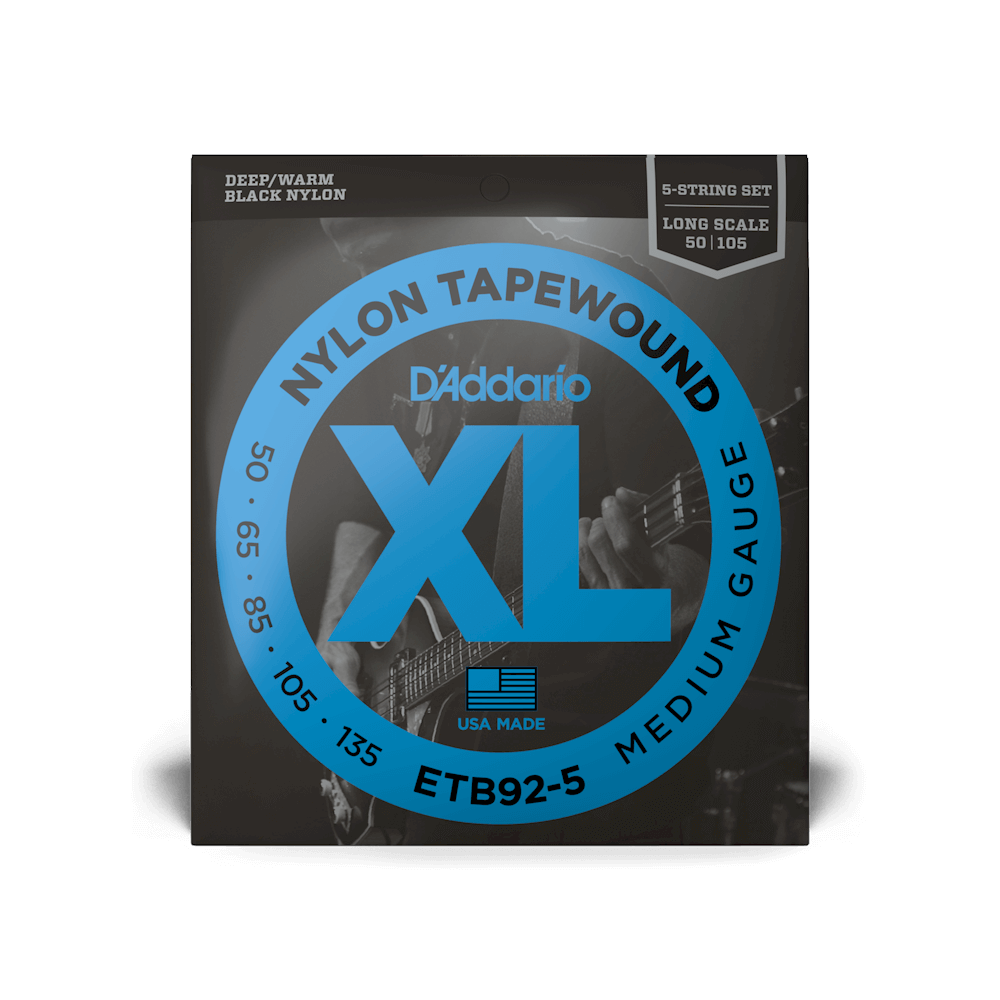50-135 Medium 5-String, Long Scale, XL Nylon Tapewound Bass Strings