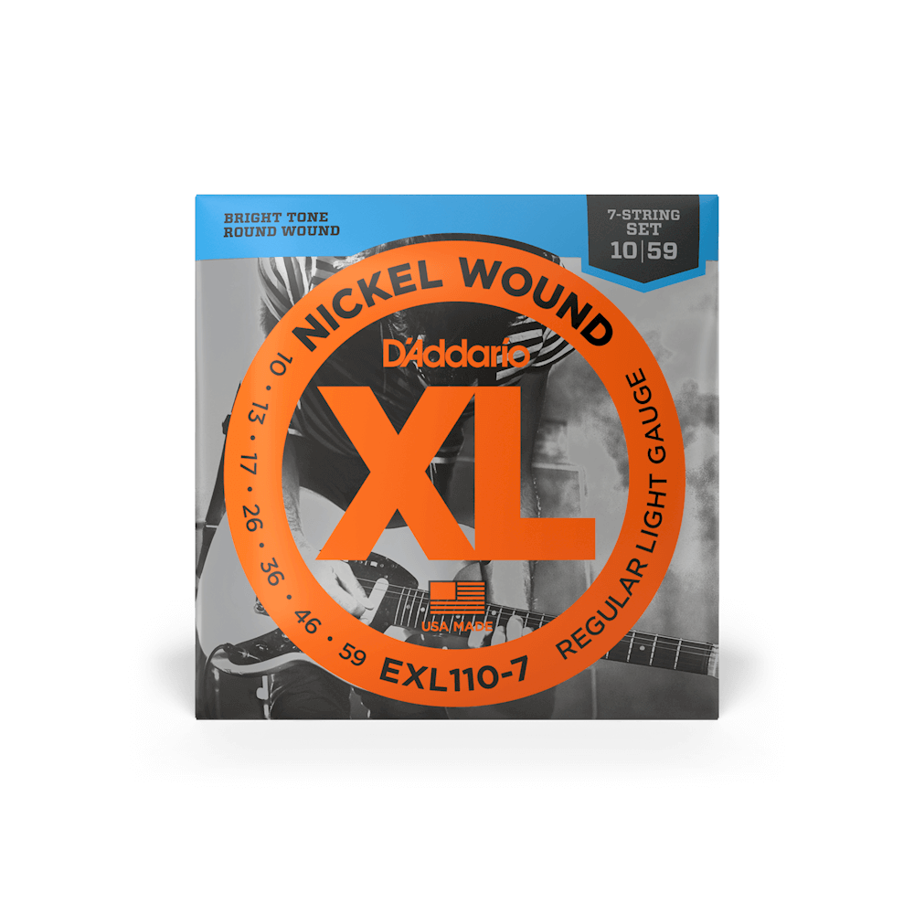 10-59 Regular Light 7-String, XL Nickel Electric Guitar Strings
