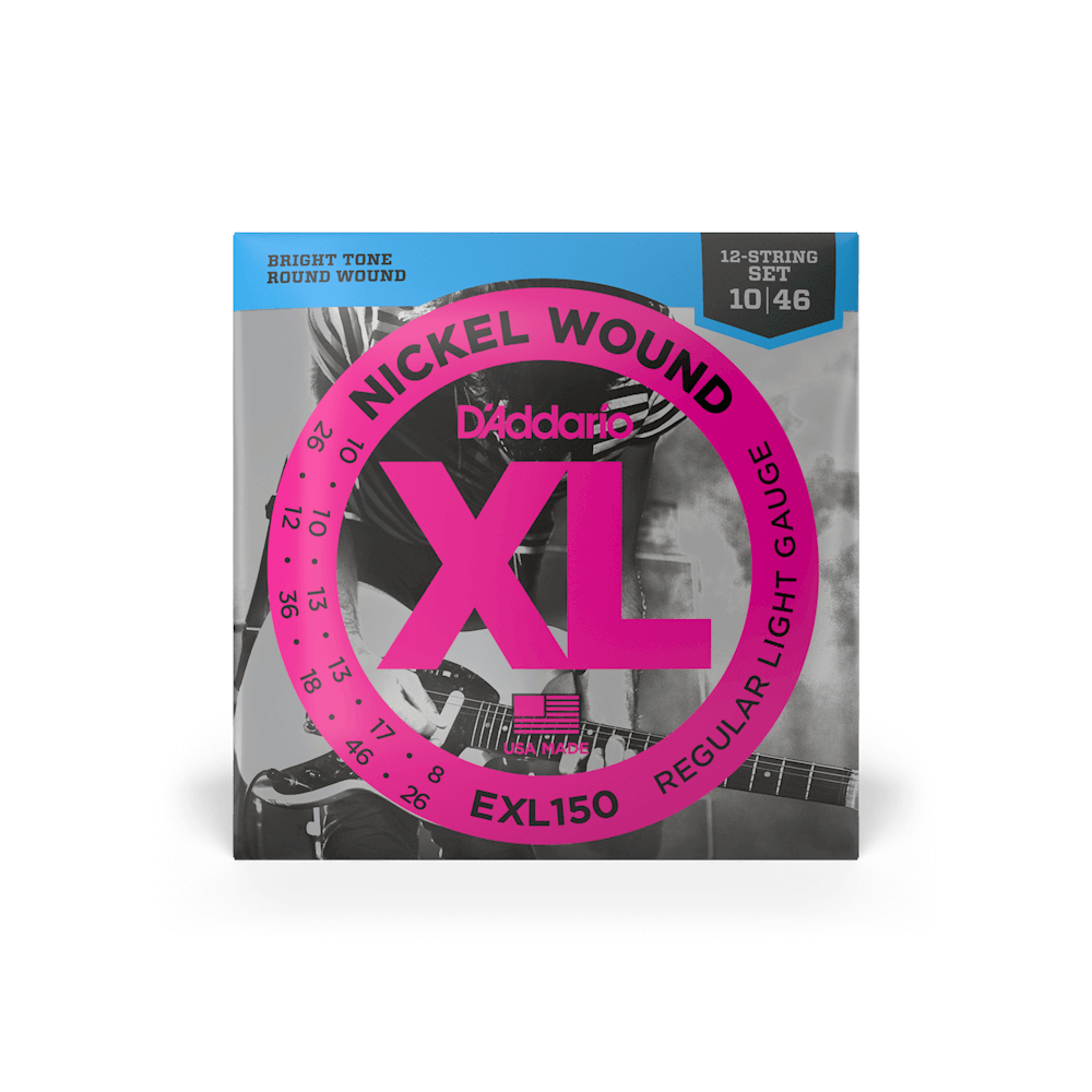 10-46 Regular Light 12-String, XL Nickel Electric Guitar Strings