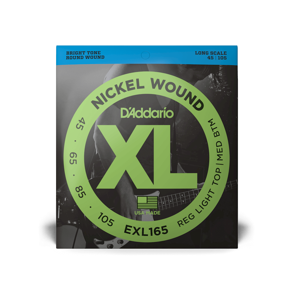 45-105 Regular Light Top/Medium Bottom, Long Scale, XL Nickel Bass Strings