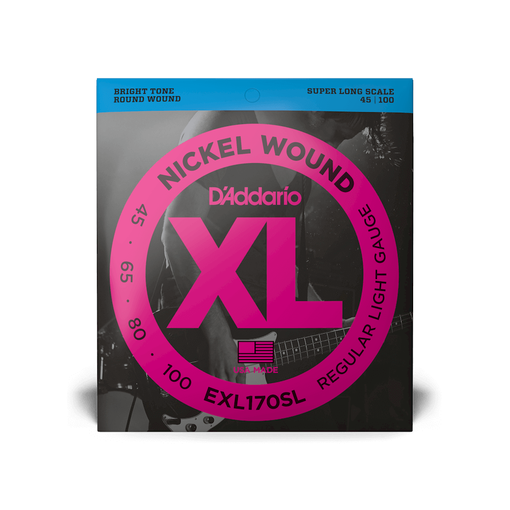 45-100 Regular Light, Super Long Scale, XL Nickel Bass Strings