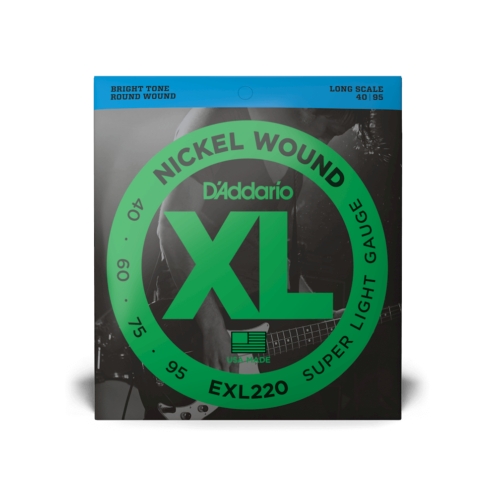 40-95 Super Light, Long Scale, XL Nickel Bass Strings