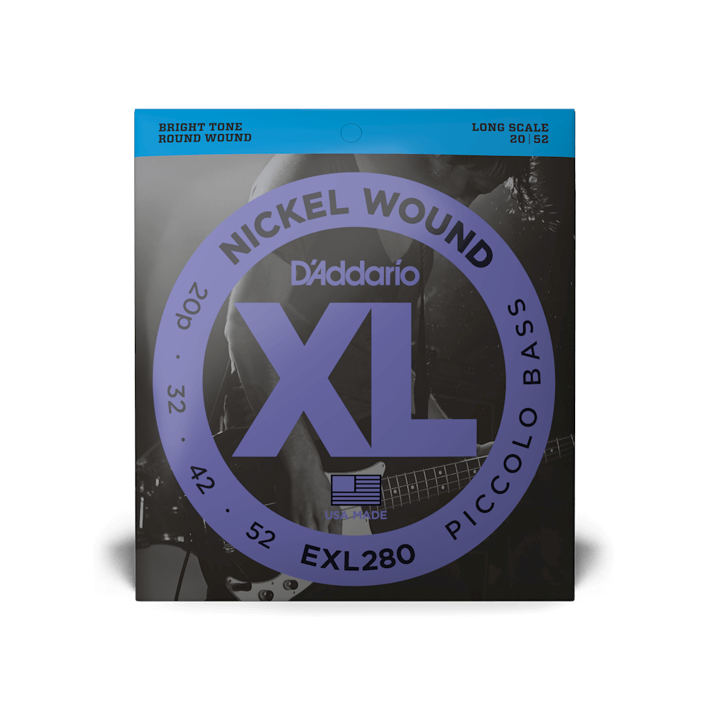 20-52 Piccolo, Long Scale, XL Nickel Bass Strings