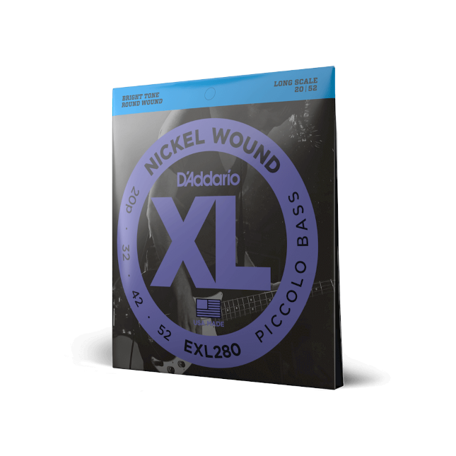 20-52 Piccolo, Long Scale, XL Nickel Bass Strings