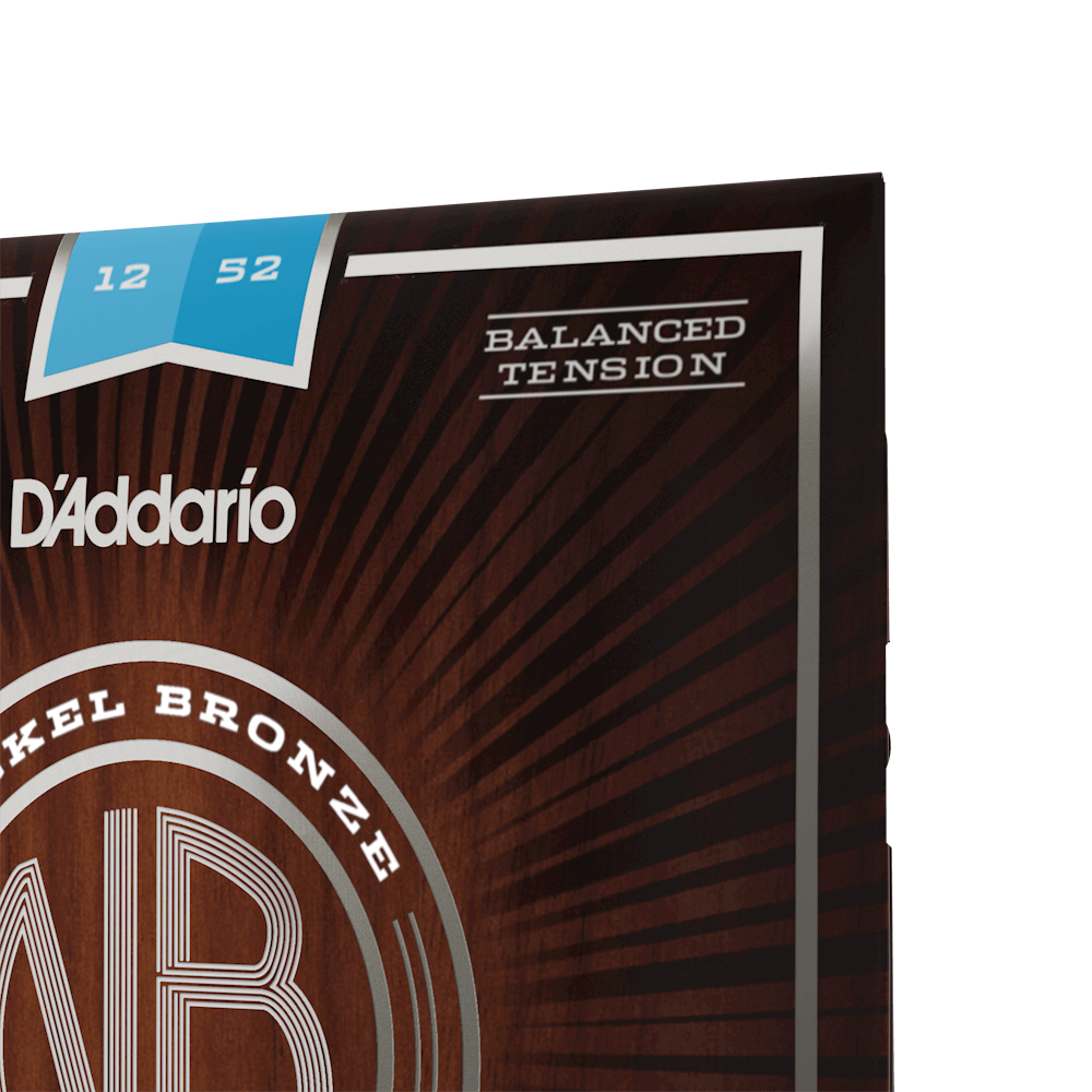 12-52 Light Balanced Tension, Nickel Bronze Acoustic Guitar Strings