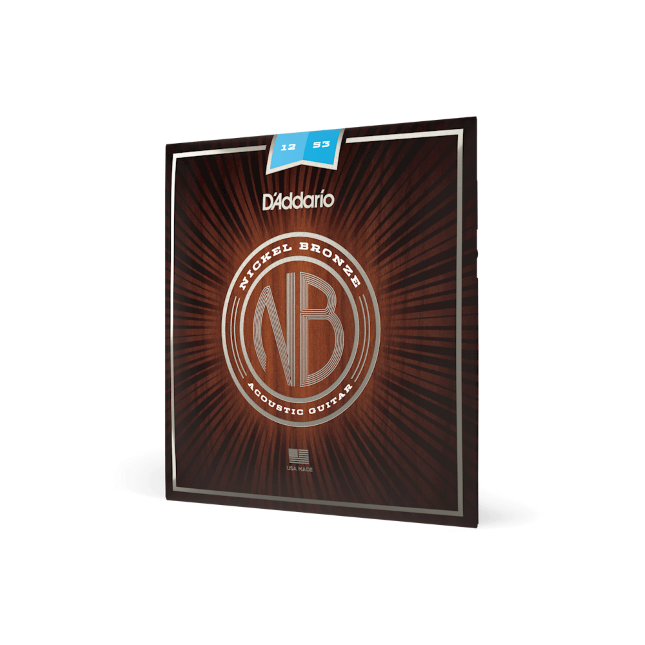 12-53 Light, Nickel Bronze Acoustic Guitar Strings