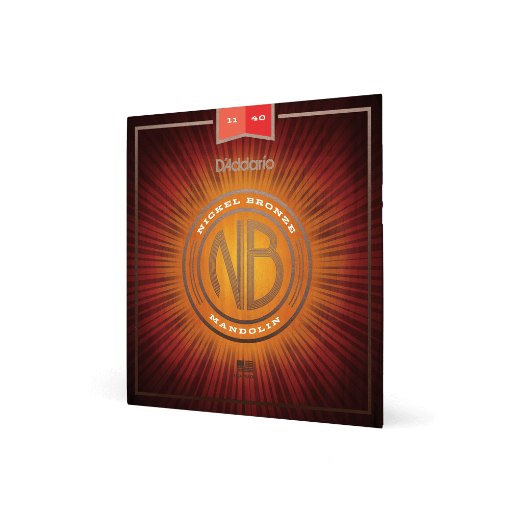 D'Addario NBM1140 Nickel Bronze Mandolin Strings, Medium, 11-40