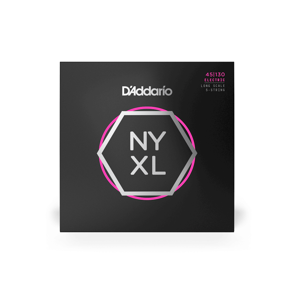 45-130 Regular Light 5-String, Long Scale, NYXL Bass Strings