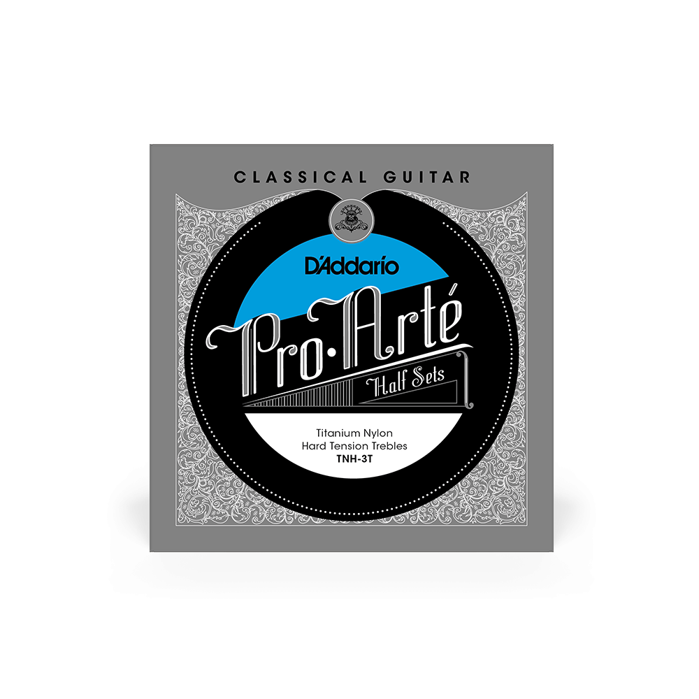 Hard Tension Treble Half Set, Pro-Arté Titanium Classical Guitar Strings