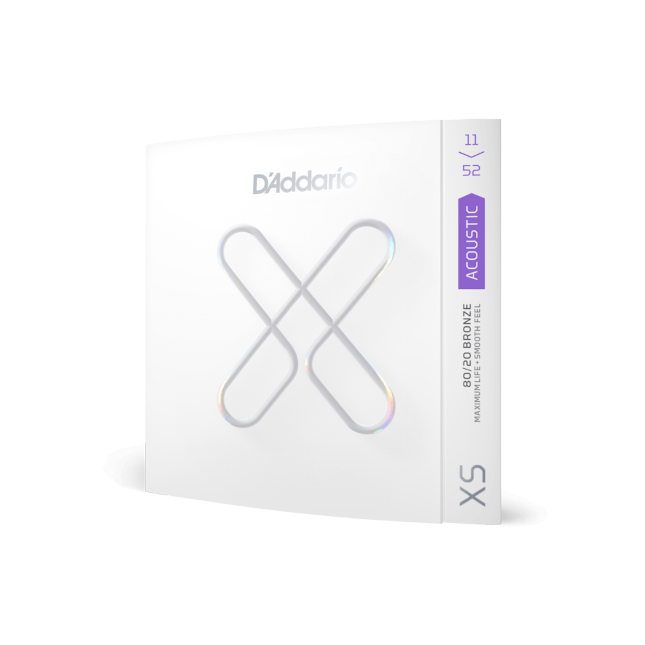 11-52 Custom Light, XS 80/20 Bronze Coated Acoustic Guitar Strings