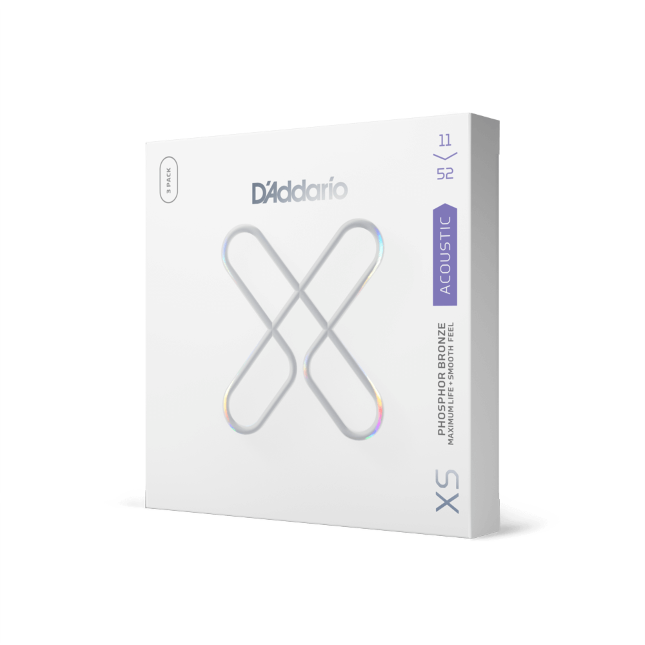 11-52 Custom Light, XS Phosphor Bronze Coated Acoustic Guitar Strings 3-Pack