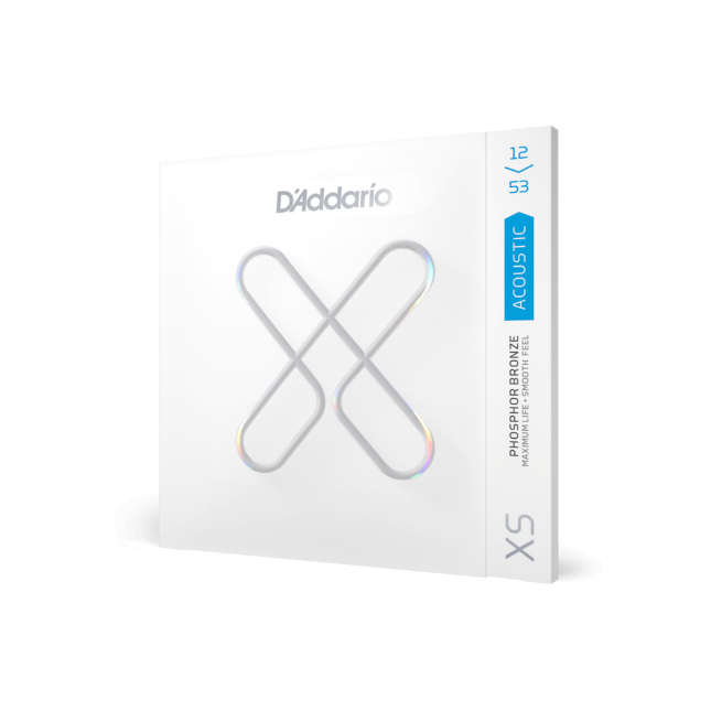 12-53 Light, XS Phosphor Bronze Coated Acoustic Guitar Strings