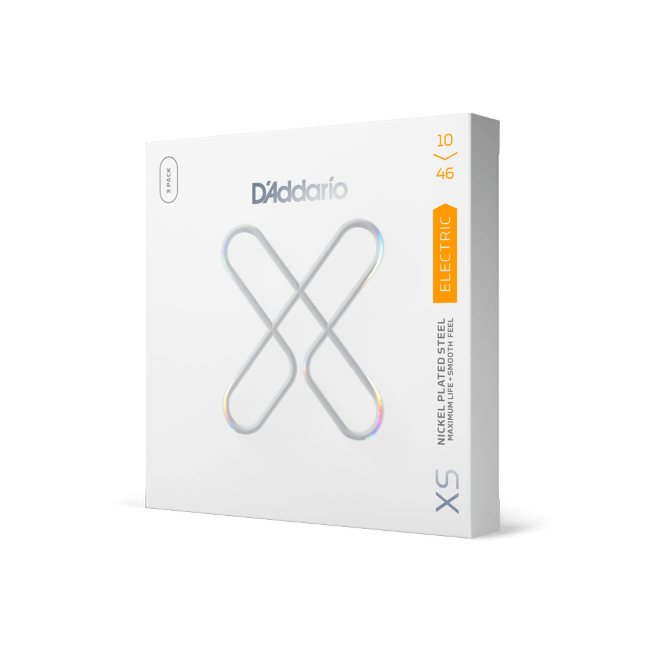 10-46 Regular Light, XS Nickel Coated Electric Guitar Strings 3-Pack