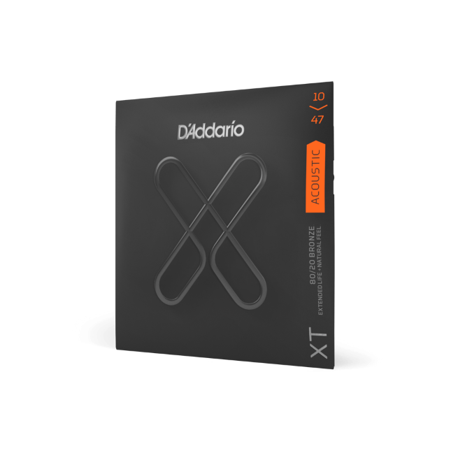 10-47 Extra Light, XT 80/20 Bronze Coated Acoustic Guitar Strings