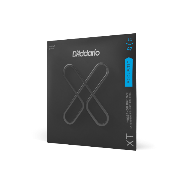 10-47 Extra Light, XT Phosphor Bronze Coated 12-String Acoustic Guitar Strings